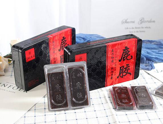 鹿膠塊鐵盒